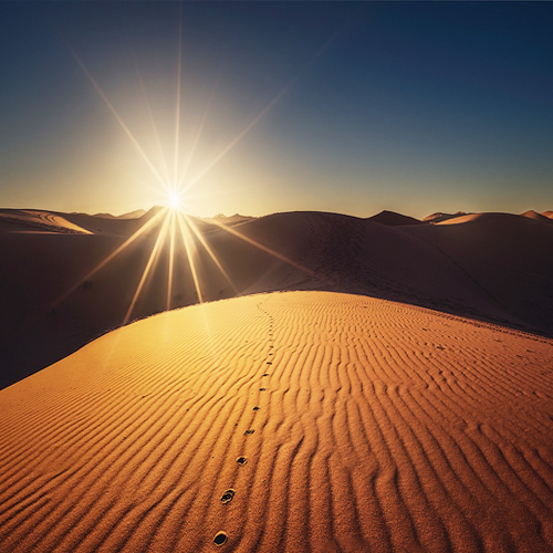 Sunset in Merzouga Sahara