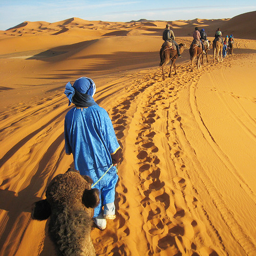 Camel riding Merzouga Morocco