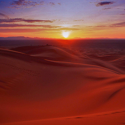 Sunset In Merzouga Morocco